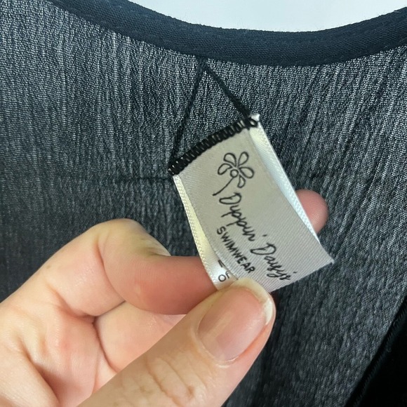 Dippin' Daisy's Women's Alexandria Black Swim Coverup Dress- Size XS - Picture 5 of 8